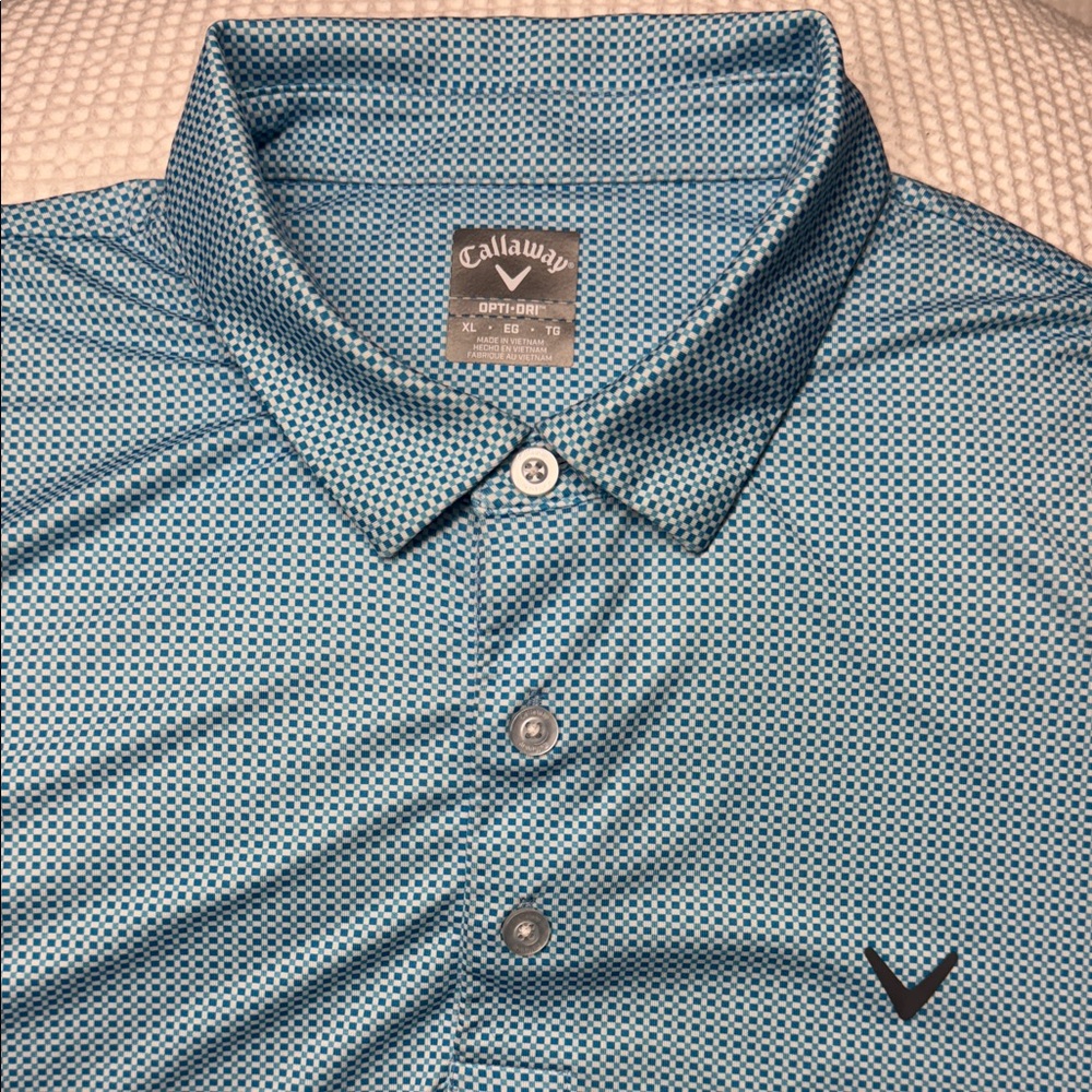 Callaway XL Men's Teal Polo Shirt